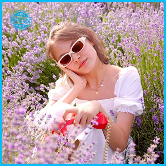 Retro Rectangle Sunglasses Y2K Trendy Aesthetic Narrow Frame Party Glasses main image 6
